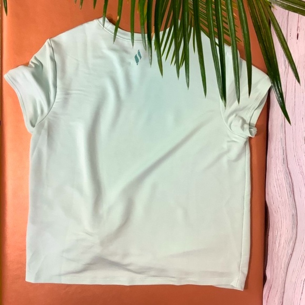 SKECHERS ACTIVE FRONT KNOT TEE TOP - MINT GREEN - Picture 9 of 10